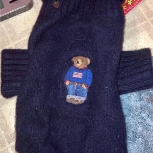 Luxury Polo Bear Wool and Cashmere Dog Sweater by Polo Ralph Lauren (Rare)